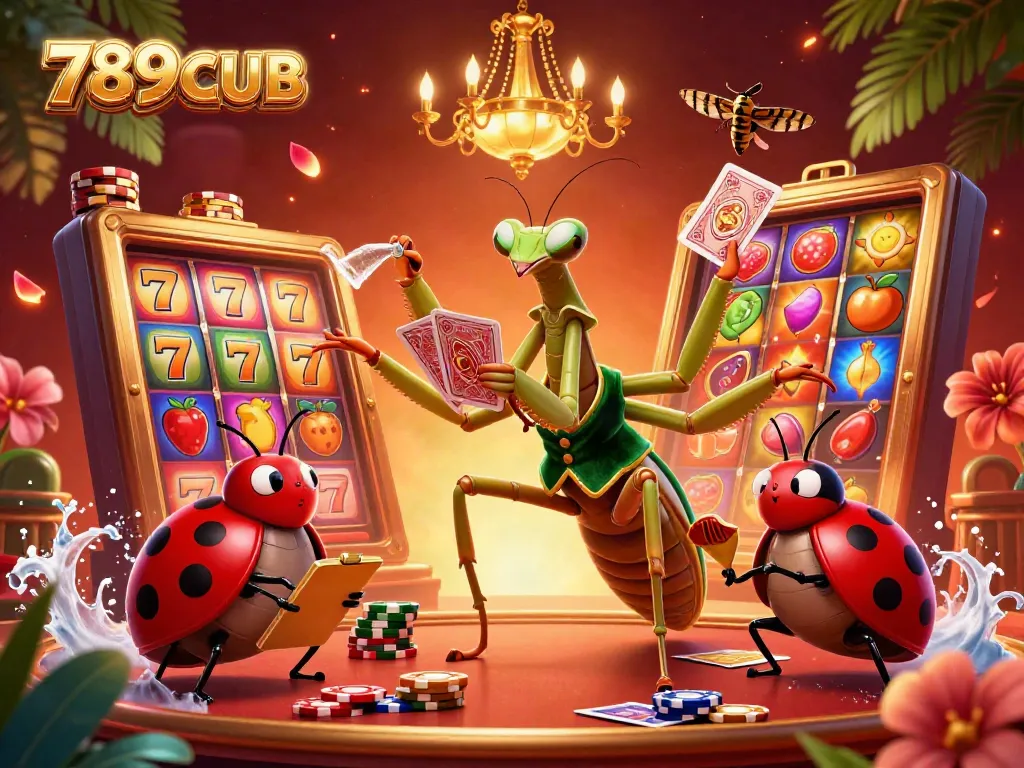 Play exciting casino games at 789CLUB with vibrant 3D characters and casino elements.