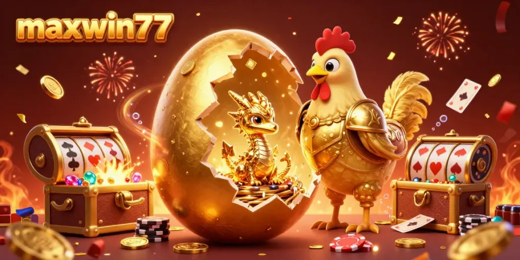 Experience maxwin77's thrilling gaming adventure with dynamic characters and vibrant casino elements.
