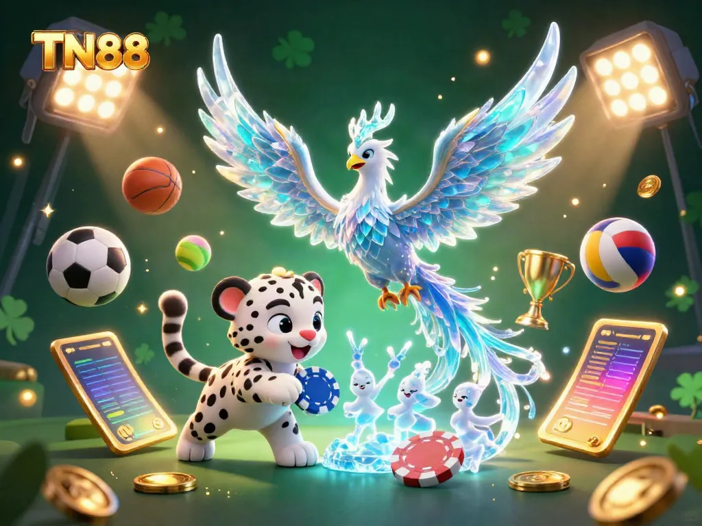 Engage in TN88's thrilling casino games with vibrant 3D characters and dynamic gaming elements.