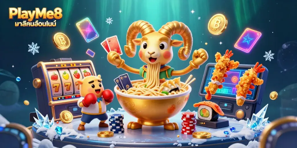 เล่น PlayMe8 คาสิโนออนไลน์ สด ด้วยเกมส์สล็อตและเจ้ามือตัวการ์ตูน