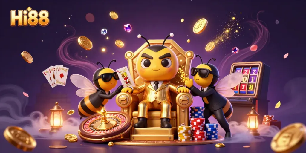 Enjoy the immersive themes and excitement at Hi88 Casino featuring animated characters and vibrant slot games.