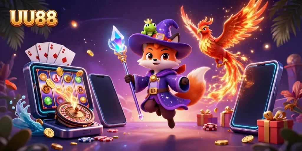 Experience the excitement of UU88 with a magical scene of games and winning possibilities.