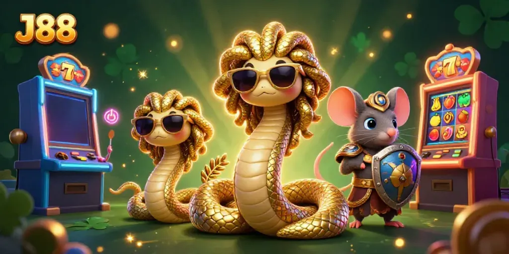 Experience thrilling wins with J88 through exciting slot machines and friendly characters.