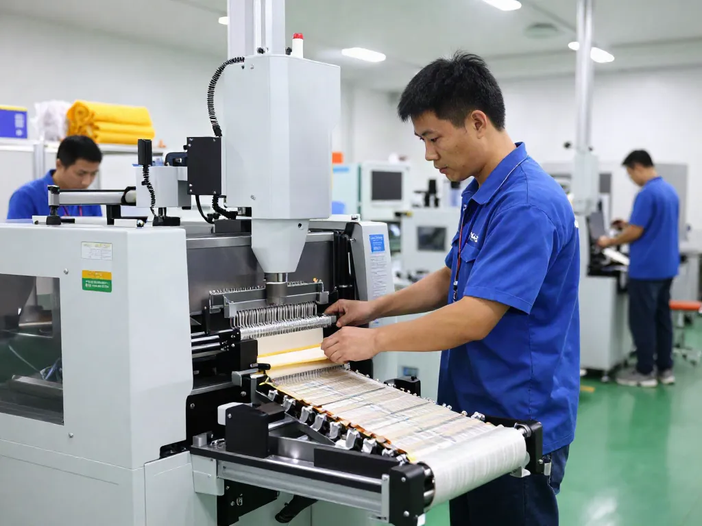 Efficient packaging machinery supplier showcasing advanced bagging technology in a modern factory.
