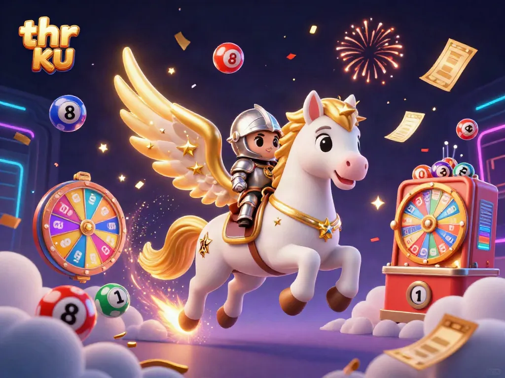 Experience thrilling gameplay with thr ku in this vibrant, dynamic casino scene featuring cheerful characters.
