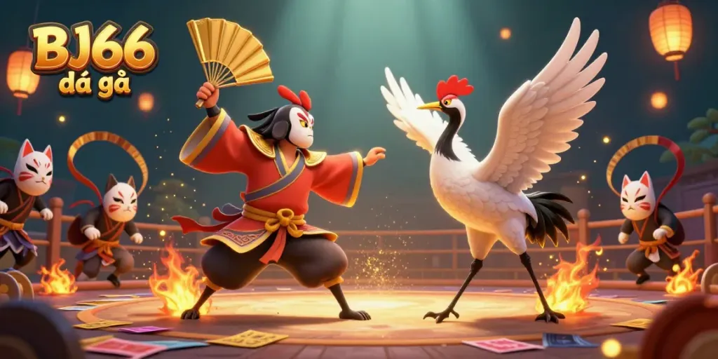 Trải nghiệm đấu trường đá gà trực tiếp BJ66 đá gà với không gian sống động và đầy màu sắc.