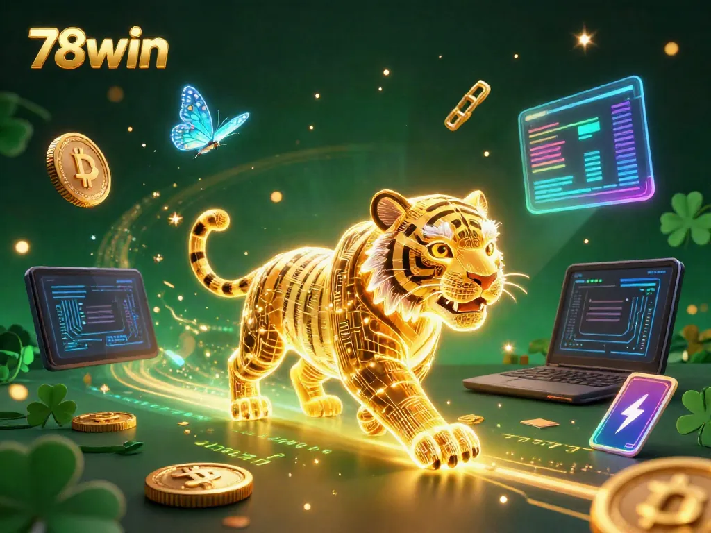 Play and win big with 78win in an exciting digital casino filled with vibrant neon energy!