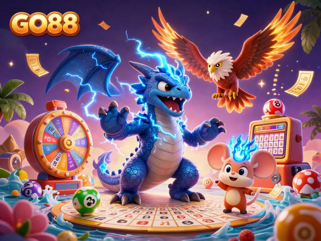 Experience adrenaline-fueled gaming at GO88, with vibrant prizes and dynamic casino elements.