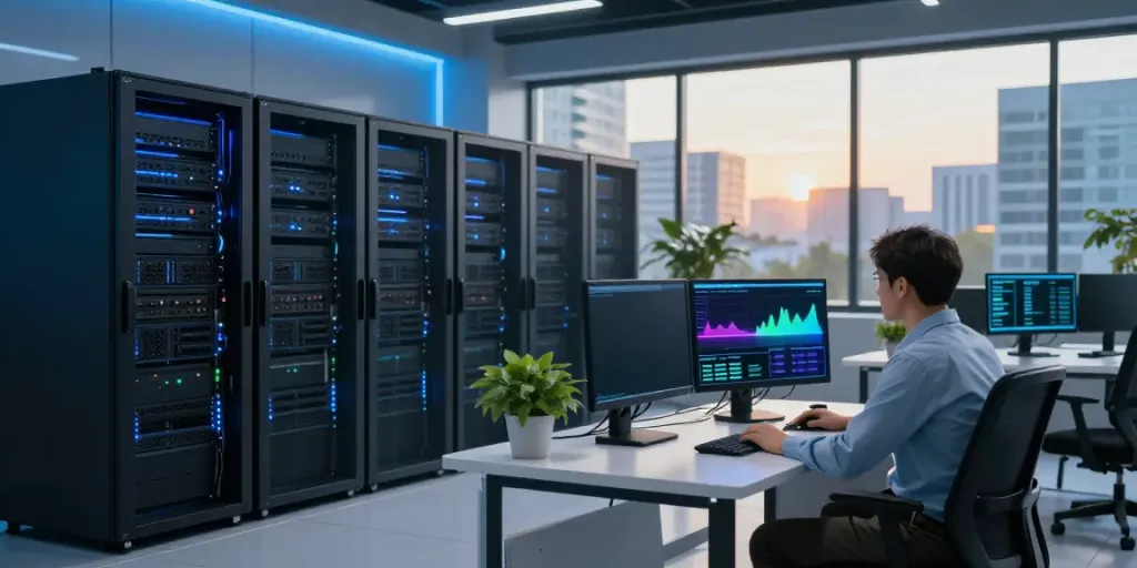 VPS hosting environment highlighting crypto payment VPS performance metrics.