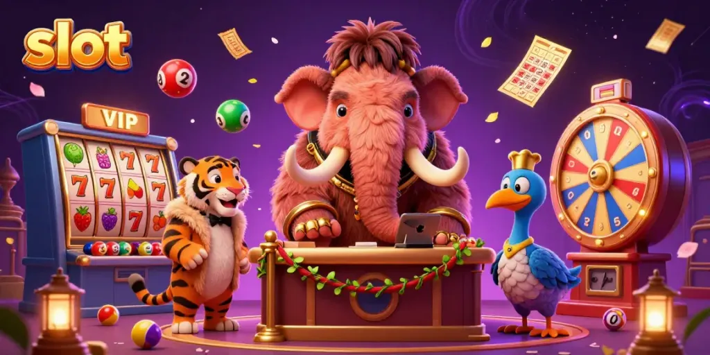 Experience thrilling slot action featuring vibrant game elements and iconic characters in a casino setting.