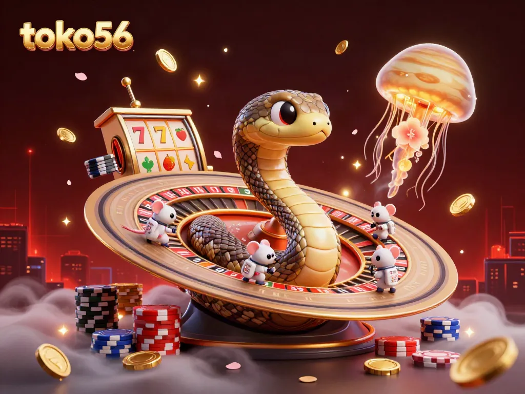 Pengalaman permainan slot dengan simbol hoki 7 dan mesin slot di toko56.