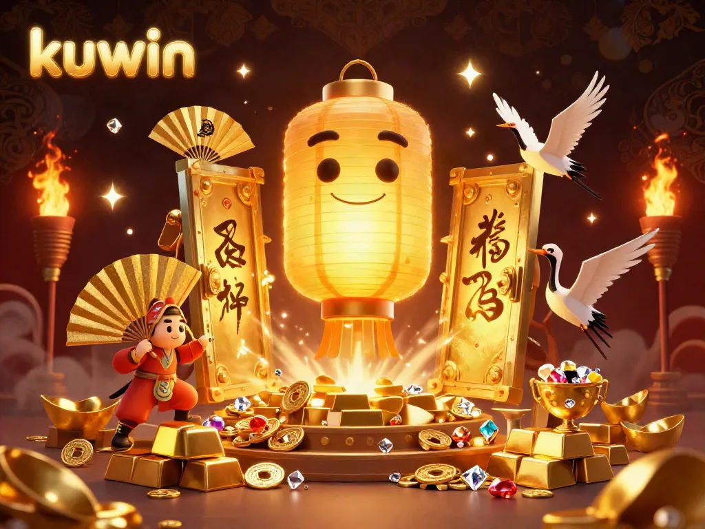 Kuwin's exciting golden lantern spirit and companions guide players through vibrant casino adventures.